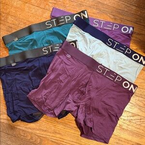 Men's Boxer Briefs - Purple, Teal, Light Blue, Navy